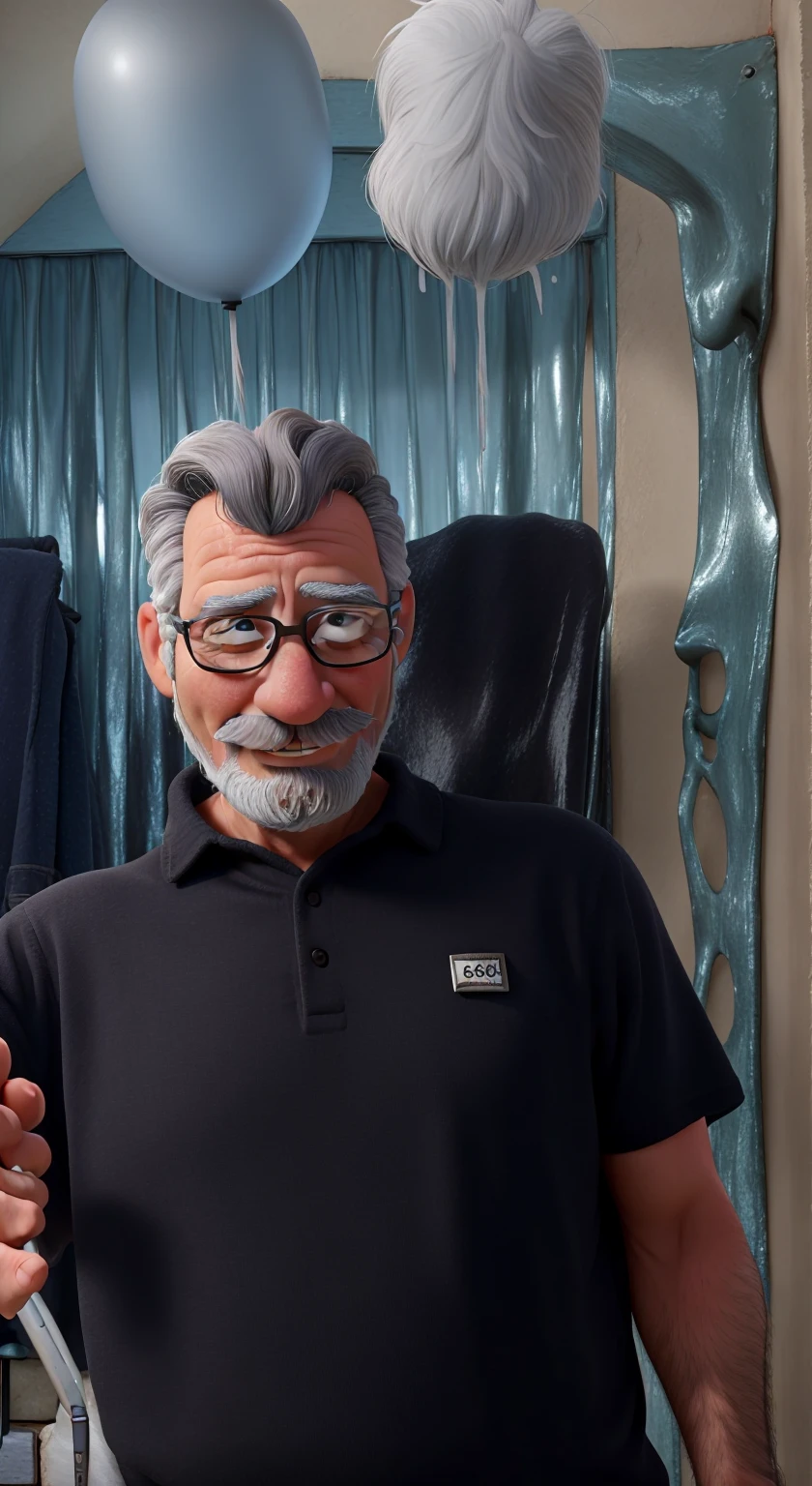 59 years old gray hair, greybeard