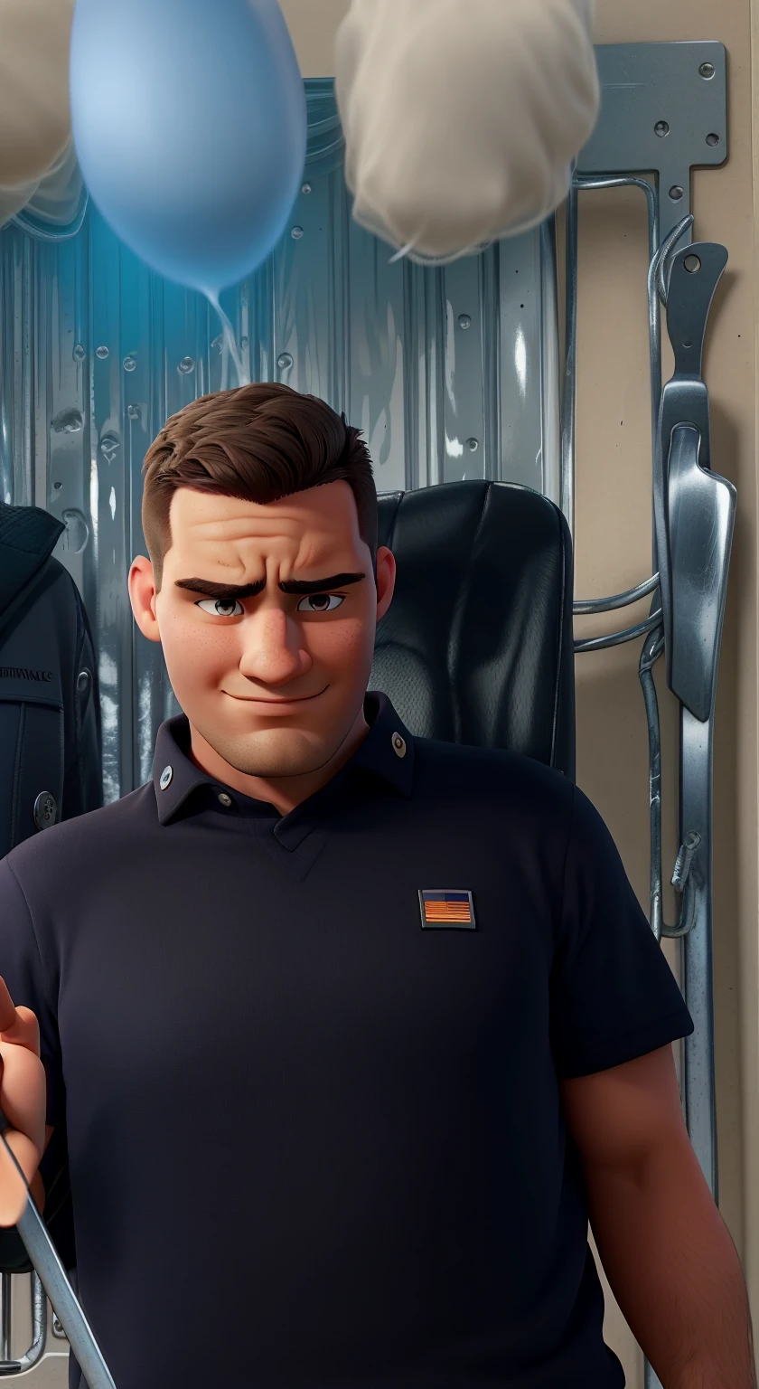 Successful man with an imposing face who will change other people's lives through his service.