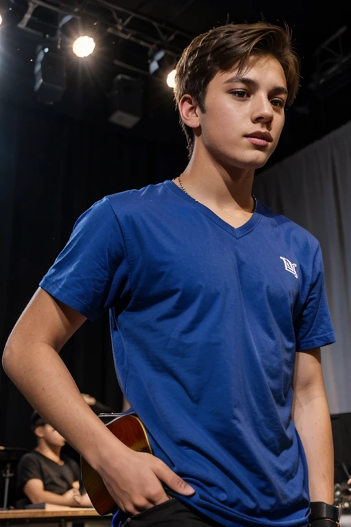 A male on stage