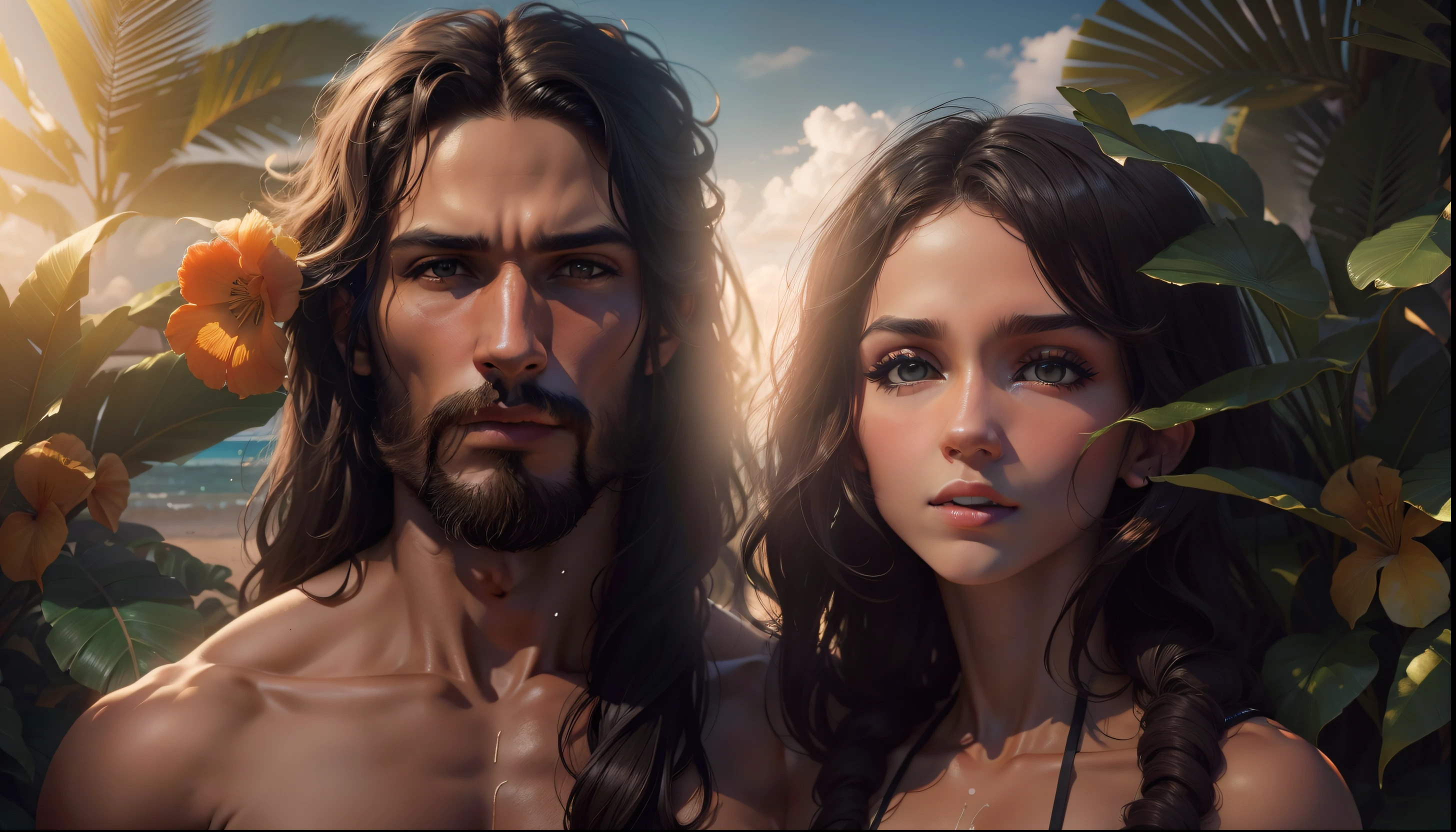 Shaded image, Paradise context, sans muscles