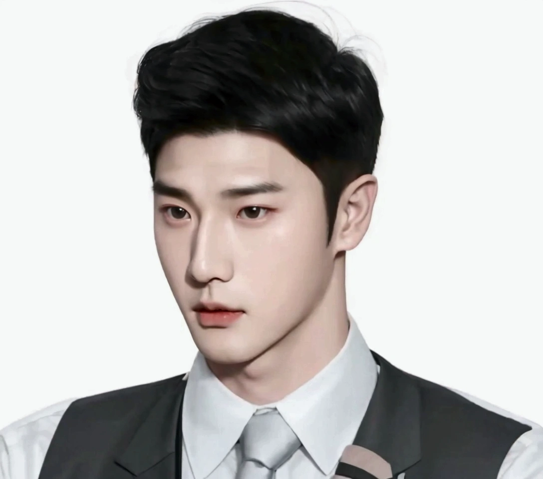 There is a drawing of a man wearing a tie and vest., Inspiration from Zhang Han, Inspiration from Kim Deuksin, Inspiration from Yan Juncheng, Inspired by Russell Dongjun Lu, Inspiration from Kang Se Hwang, Inspiration from Junggeun Lee, Inspired by Bian Shoumin, Inspired by Byeon Sang-byeok, Inspired by Sim Sa Jung