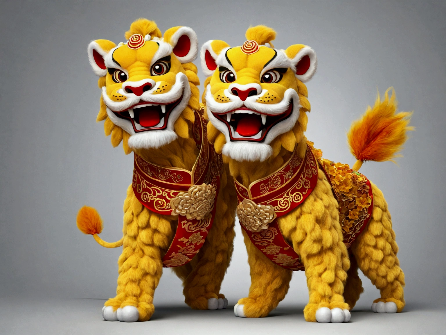 illustration "Two lion dance" Japanese Lucky Charms
"this ""Two lion dance"" It is a rainbow color design with gradient."
Very gorgeous
this "Two lion dance" smiling.
Gorgeous design that brings joy to the viewer is pretty cool、Chic and modern design white background