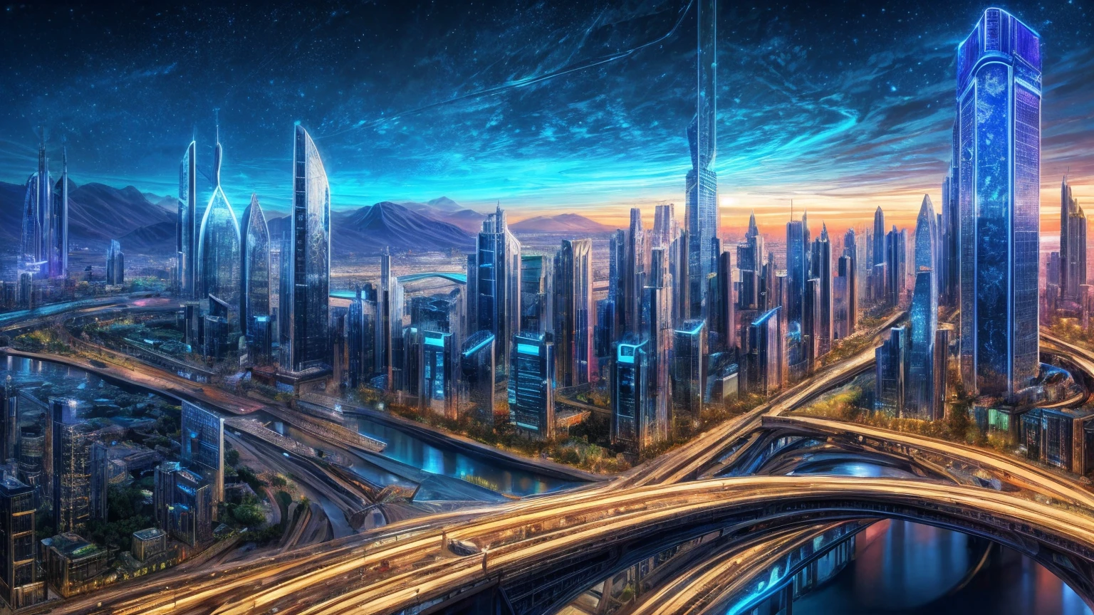 (Best quality,4K,8K,A high resolution,Masterpiece:1.2),Ultra-detailed,(Realistic,Photorealistic,photo-realistic:1.37),Futuristic floating city,Futuristic technology,Huge urban high-tech tablet platform,Airship,Floating in the sky,Futuristic city,Small airships around,High-tech hemispherical platform,Colorful lights,Advanced architecture,modernn architecture,skyscrapper,Access the cloud,Scenic beauty,view over city,Impressive design,Blend seamlessly with nature,energetic and vibrant atmosphere,Futuristic transportation system,Parking is suspended,Transparent path,Lush greenery,Sky gardens,cascading waterfalls,Magnificent skyline,reflections on the water,Sparkling river,Architectural innovation,futuristic skyscrapers,Transparent dome,The shape of the building is unusual,Elevated walkway,Impressive skyline,Glowing lights,Futuristic technology,Minimalist design,Scenic spots,Panoramic view,Cloud Piercing Tower,Vibrant colors,epic sunrise,epic sunset,Dazzling light display,magical ambiance,The future city,Urban Utopia,LuxuryLifestyle,Innovative energy,sustainable development,Smart city technology,Advanced infrastructure,Tranquil atmosphere,Nature and technology live in harmony,Awesome cityscape,Unprecedented urban planning,Architecture connects seamlessly with nature,High-tech metropolis,A cutting-edge engineering marvel,The future of urban living,Visionary architectural concept,Energy-efficient buildings,Harmony with the environment,A city floating above the clouds,Utopian dreams become reality,The possibilities are endless,State-of-the-art transportation network,Green energy integration,Innovative materials,Impressive holographic display,Advanced communication system,Breathtaking aerial view,Quiet and peaceful environment,Modernist aesthetics,Ethereal beauty