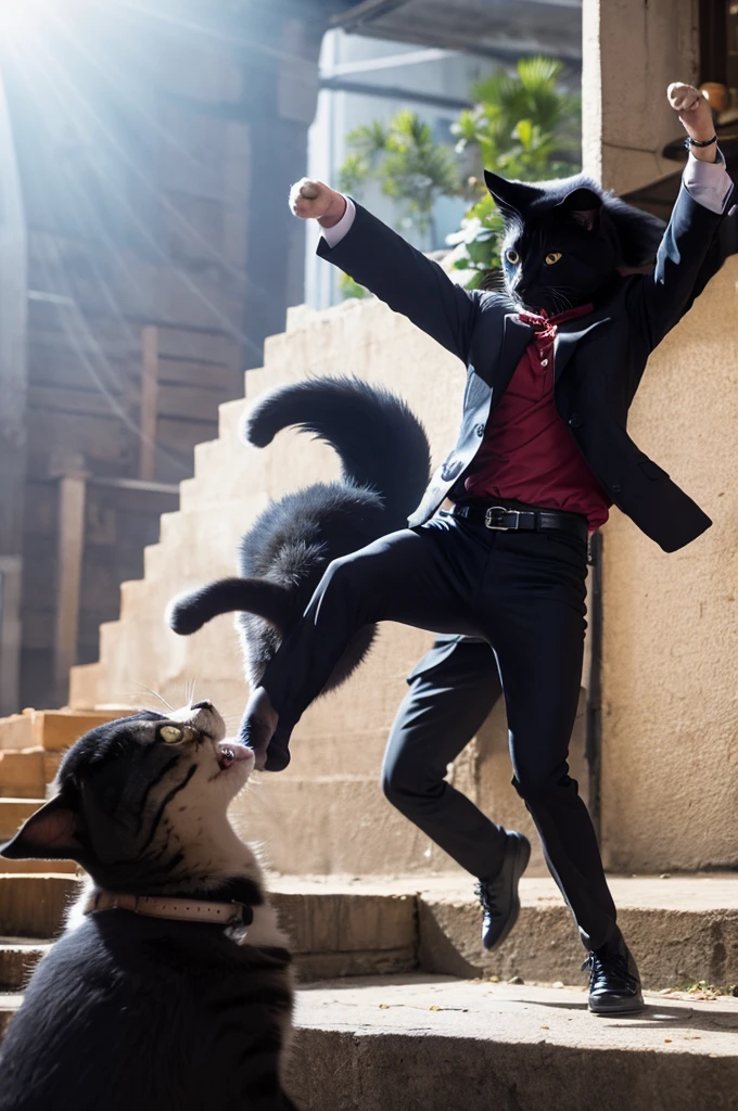 dancing cat Michael Jackson style