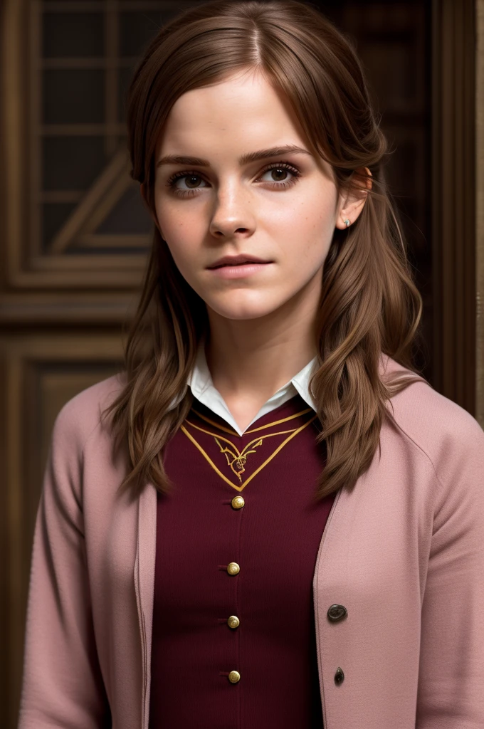 "(First person, Emma Watson, ultra realistic, with wrinkles and frown lines, dressed as Hermione in Harry Potter, Full body, with masterpiece quality in ultra-detail, header 16k)" -> "(First person:1.5, Emma Watson:1.5, ultra-realistic:1.5, wrinkles:1.5, expression lines:1.5, dressed as Hermione in Harry Potter, masterpiece, ultra-detail, header 16k)"