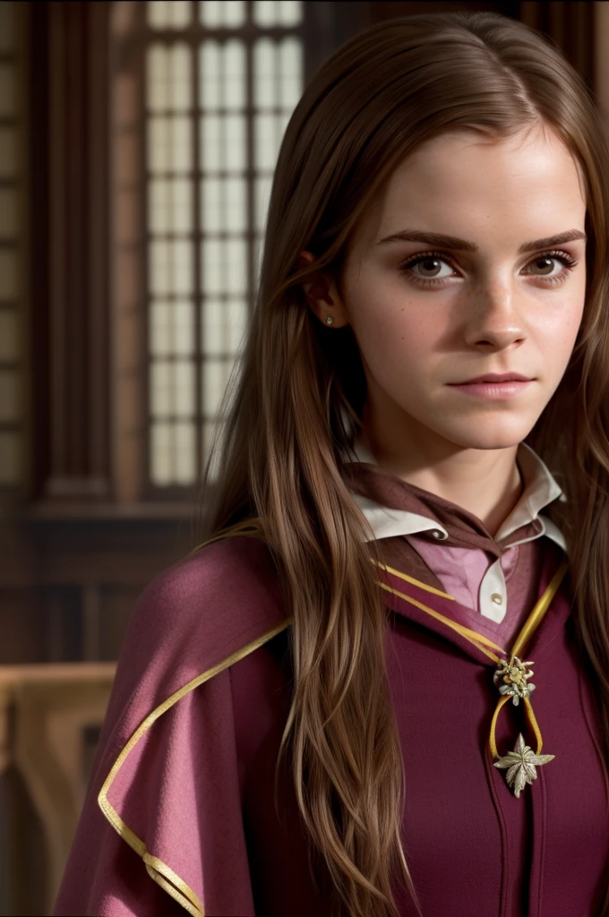 "(First person, Emma Watson, ultra realistic, with wrinkles and frown lines, dressed as Hermione in Harry Potter, Full body, with masterpiece quality in ultra-detail, header 16k)" -> "(First person:1.5, Emma Watson:1.5, ultra-realistic:1.5, wrinkles:1.5, expression lines:1.5, dressed as Hermione in Harry Potter, masterpiece, ultra-detail, header 16k)"