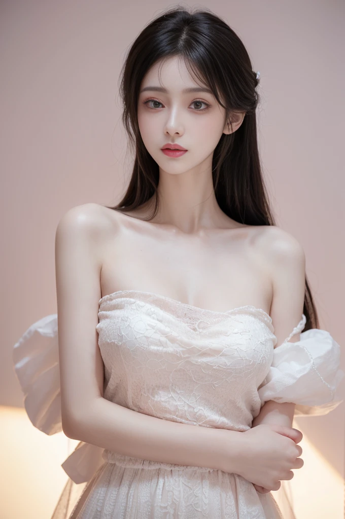 (high details:1.4)、(surrealism:1.4)、(soft lighting:1.05)、32,000、1 woman、realistic lighting、face lighting、ray tracing、(brightened light:1.2)、(improve quality:1.4)、(Realistic textured skin of the highest quality:1.4)、original photo, lifelike, full body woman love, bed, soggy, big bust, stylish hairstyle, pale skin, black eye, pink lips, (Beloved), (:1.1), ~Through, detailed background, detailed face, delicate eyes, good hair, Anatomically correct body, elastic skin, make up, masterpiece
