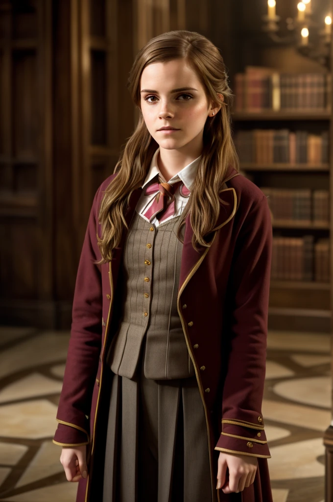 "(First person, Emma Watson, ultra realistic, with wrinkles and frown lines, dressed as Hermione in Harry Potter, Full body, with masterpiece quality in ultra-detail, header 16k)" -> "(First person:1.5, Emma Watson:1.5, ultra-realistic:1.5, wrinkles:1.5, expression lines:1.5, dressed as Hermione in Harry Potter, full body, Legs showing, masterpiece, ultra-detail, header 16k)"