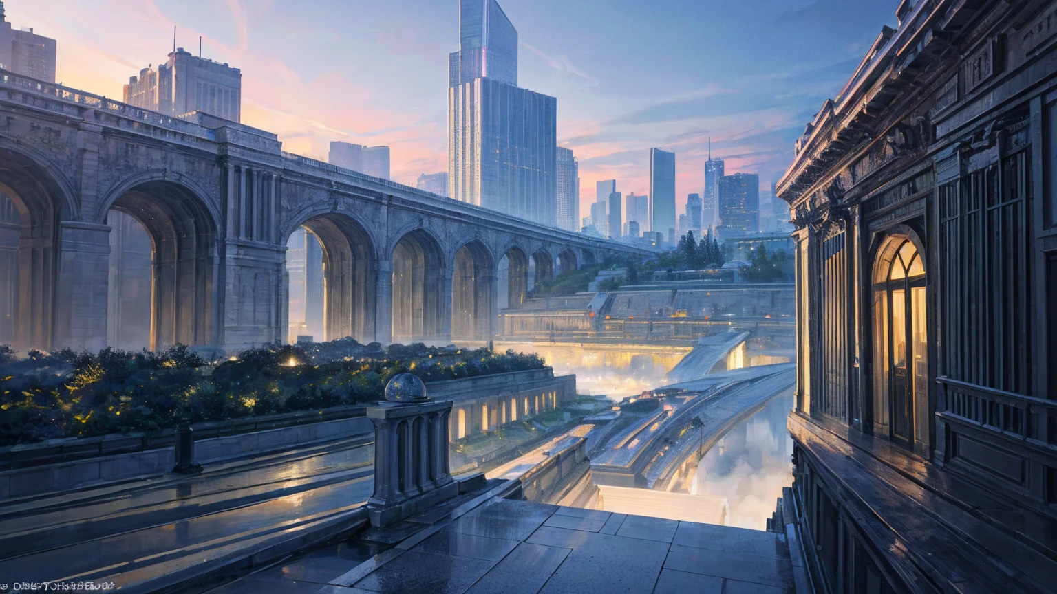 (Best quality,4K,8K,A high resolution,Masterpiece:1.2),Ultra-detailed,(Realistic,Photorealistic,photo-realistic:1.37),Futuristic floating city,Futuristic technology,Huge urban high-tech tablet platform,Airship,Floating in the sky,Futuristic city,Small airships around,High-tech hemispherical platform,Colorful lights,Advanced architecture,modernn architecture,skyscrapper,Access the cloud,Scenic beauty,view over city,Impressive design,Blend seamlessly with nature,energetic and vibrant atmosphere,Futuristic transportation system,Parking is suspended,Transparent path,Lush greenery,Sky gardens,cascading waterfalls,Magnificent skyline,reflections on the water,Sparkling river,Architectural innovation,futuristic skyscrapers,Transparent dome,The shape of the building is unusual,Elevated walkway,Impressive skyline,Glowing lights,Futuristic technology,Minimalist design,Scenic spots,Panoramic view,Cloud Piercing Tower,Vibrant colors,epic sunrise,epic sunset,Dazzling light display,magical ambiance,The future city,Urban Utopia,LuxuryLifestyle,Innovative energy,sustainable development,Smart city technology,Advanced infrastructure,Tranquil atmosphere,Nature and technology live in harmony,Awesome cityscape,Unprecedented urban planning,Architecture connects seamlessly with nature,High-tech metropolis,A cutting-edge engineering marvel,The future of urban living,Visionary architectural concept,Energy-efficient buildings,Harmony with the environment,A city floating above the clouds,Utopian dreams become reality,The possibilities are endless,State-of-the-art transportation network,Green energy integration,Innovative materials,Impressive holographic display,Advanced communication system,Breathtaking aerial view,Quiet and peaceful environment,Modernist aesthetics,Ethereal beauty