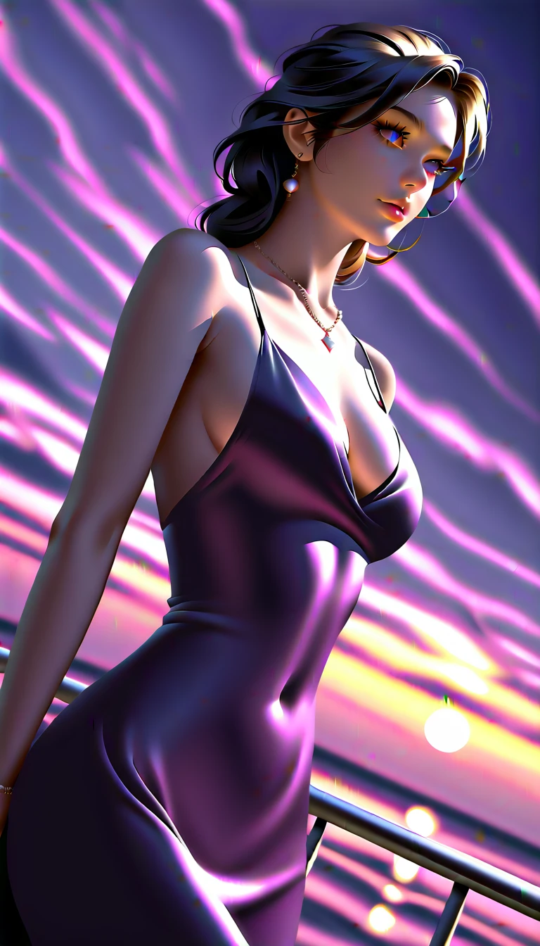 score_9, score_8_superior, score_7_superior, Masterpieces with up to 16K resolution,Highest quality,it is really amazing,Very detailed,Ultra-high resolution,Real,Realistic,Increased depth of field,Cinematic lighting,
sexy japanese milf,
Long black hair,(Ultra-detailed and beautiful faces:1.4),Translucent white skin,Very detailedな肌の質感,Slender body,Anatomically correct body,
(Elegant resort dresses:1.2),
Artistic design,Beautiful and detailed pattern,Detailed fabric texture,
Gorgeous necklace,Earrings,
(Dark night sky:1.2),
(Dark clouds in the sky:1.2),delay々Continuing sandy beach,
(Dramatic Angle:1.3),