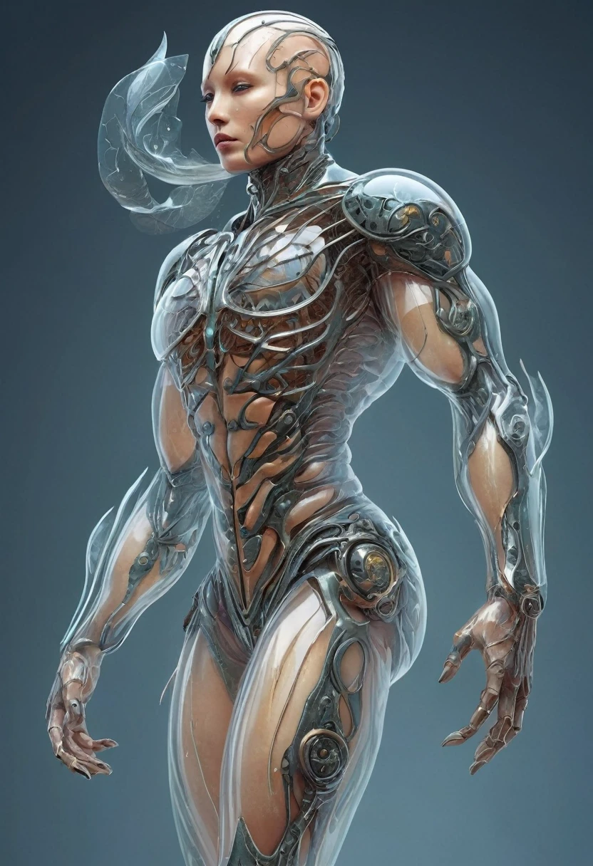 (beautiful muscular female cyborg:1.25), (megan-fox:1.5), (full body pose), (metallic muscular armor:1.5), (no hair), (bald head covered in cables:1.5), (robotic mechanical physique:1.5), (super muscular female cyborg:1.5), (covered in cables and mechanical muscles:1.5), (android muscular anatomy:1.5),  (perfect fingers:1.25),(8k, RAW photo, photorealistic:1.25), sci fi atmosphere, futuristic dystopia, alien landscape,