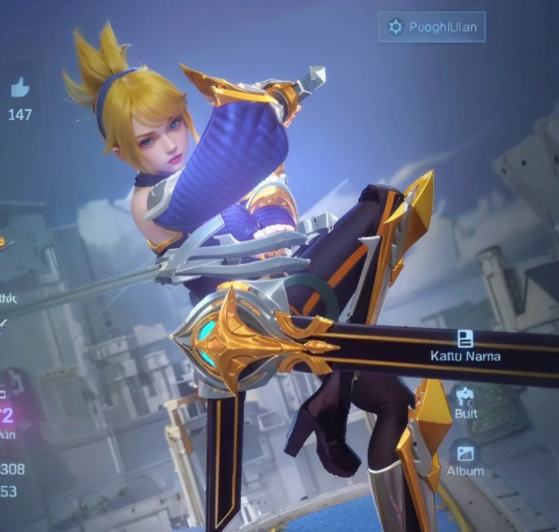 A short straight blonde haired british girl, bang, bob cut, blue eyes, 15 years, young, pale skin, slender body, small breast, tiny chest, Ultra high res, uhd, (photorealistic:1.4), doll-like face, futuristic armor, plasma sword