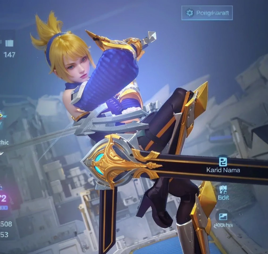 A short straight blonde haired british girl, bang, bob cut, blue eyes, 15 years, young, pale skin, slender body, small breast, tiny chest, Ultra high res, uhd, (photorealistic:1.4), doll-like face, futuristic armor, plasma sword