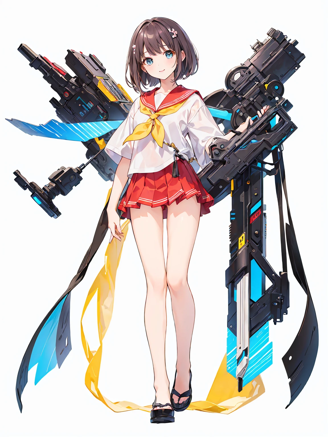 Full body ,dynamic Standing ,(realistic:1.37)、Full body ,(Masterpiece), ((((best quality))) , (((very detailed))) , (((Masterpiece))) , 1 girl, cute, 16 years old, smile, Look at the viewer., Female in the Thai animation Pinto, Seifuku, photograph, realistic, best quality, hired, detailed face, Detailed background, depth of field, Bokeh , white background , (Full body:1.5), Blank white background, (white background), Transparent background, looking down, ((masterpiece, illustration, best quality))