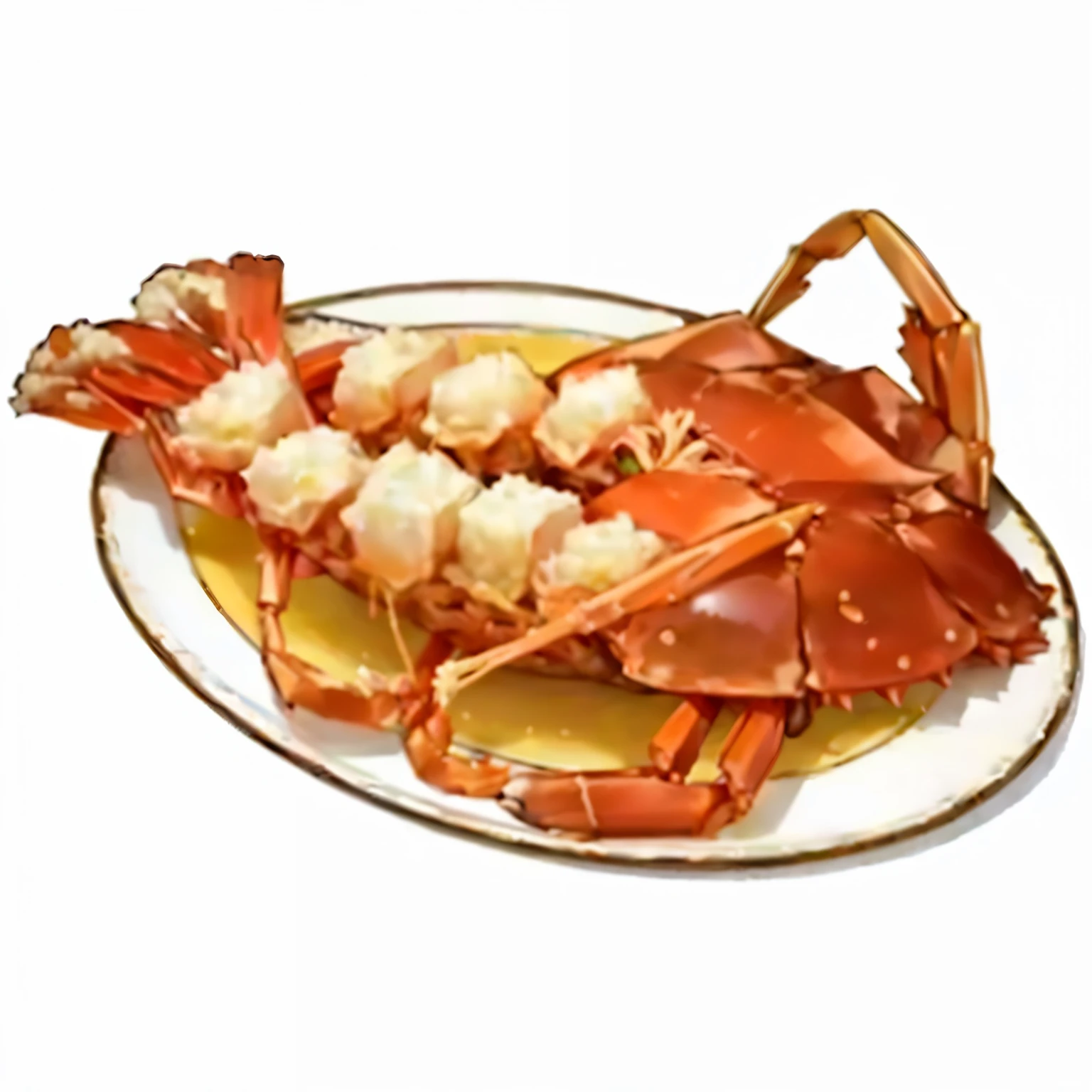 there is a plate of food with a 龙shrimp on it, 龙shrimp, Crustaceans, shrimp, Crab, headCrab, Crabcore, shrimp, Monitor, gentlemen. Crab boss, gentlemen Crab boss, ( Surreal ), ( Surreal, Guande, Surreal的食物图片, [ [ Surreal主义 ] ], image, giant Crab, Tempura on the panel