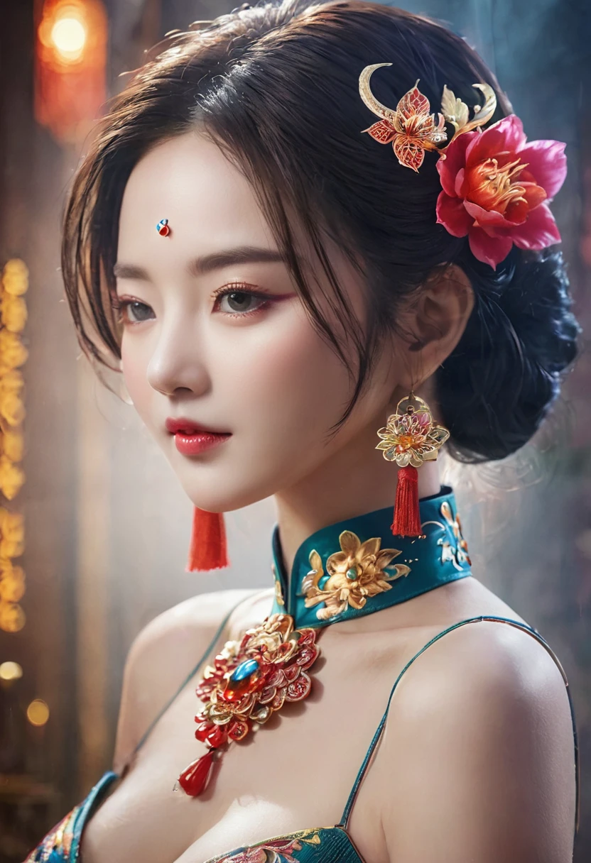 魔法植物来自深渊of幽灵花, Demon flower,血红色of触手注视着死者,charm,of,fear