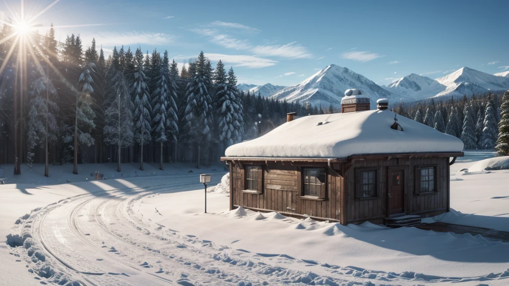 a banner for YouTube with the name snow centralizes and is themed around snow and winter in a 1024x576 resolution