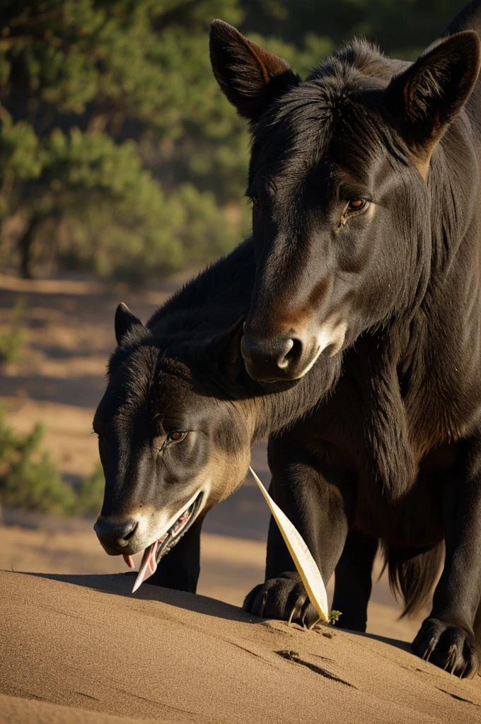 A animal that grows stronger by eating others