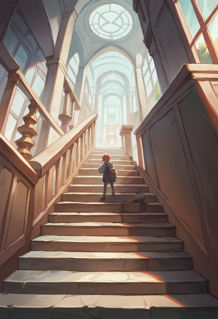 Create stairs that lead up and.