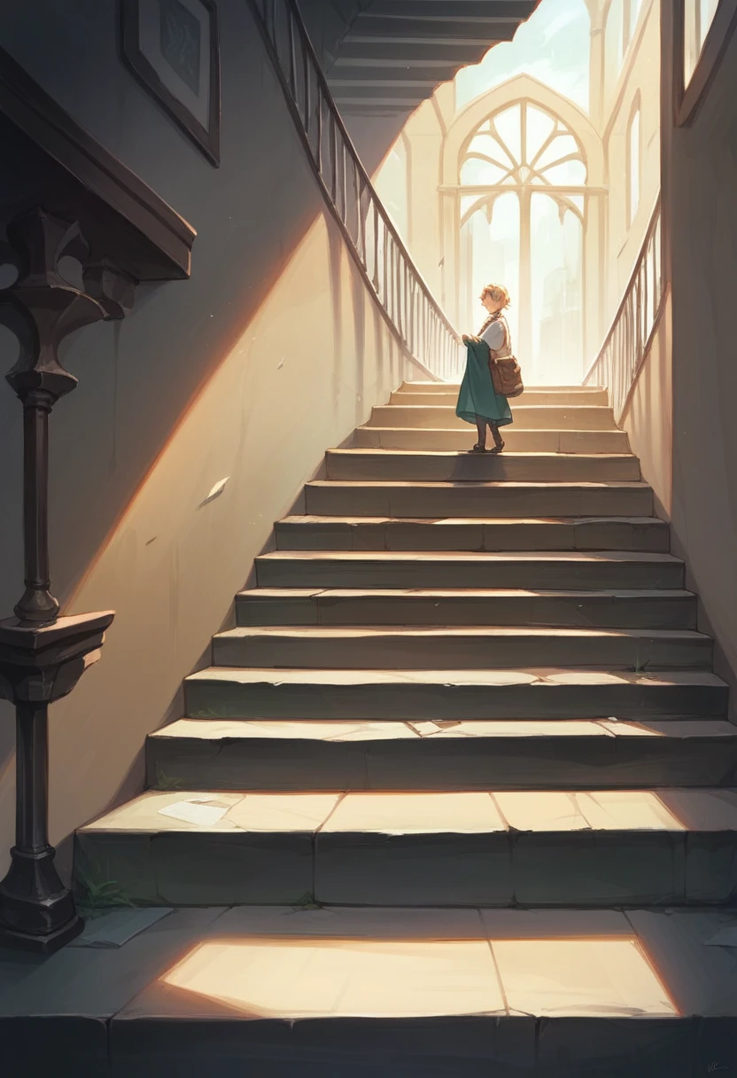 Create stairs that lead up and.
