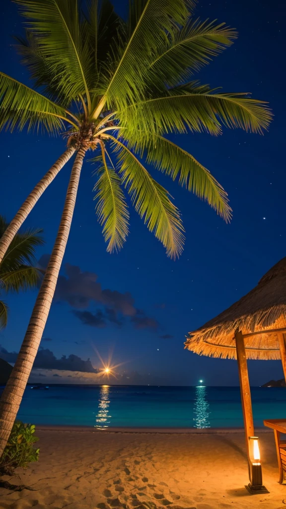 Tropical Beach　Night view