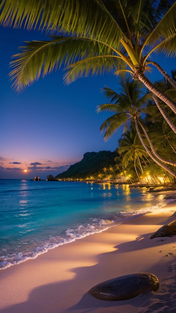 Tropical Beach　Night view