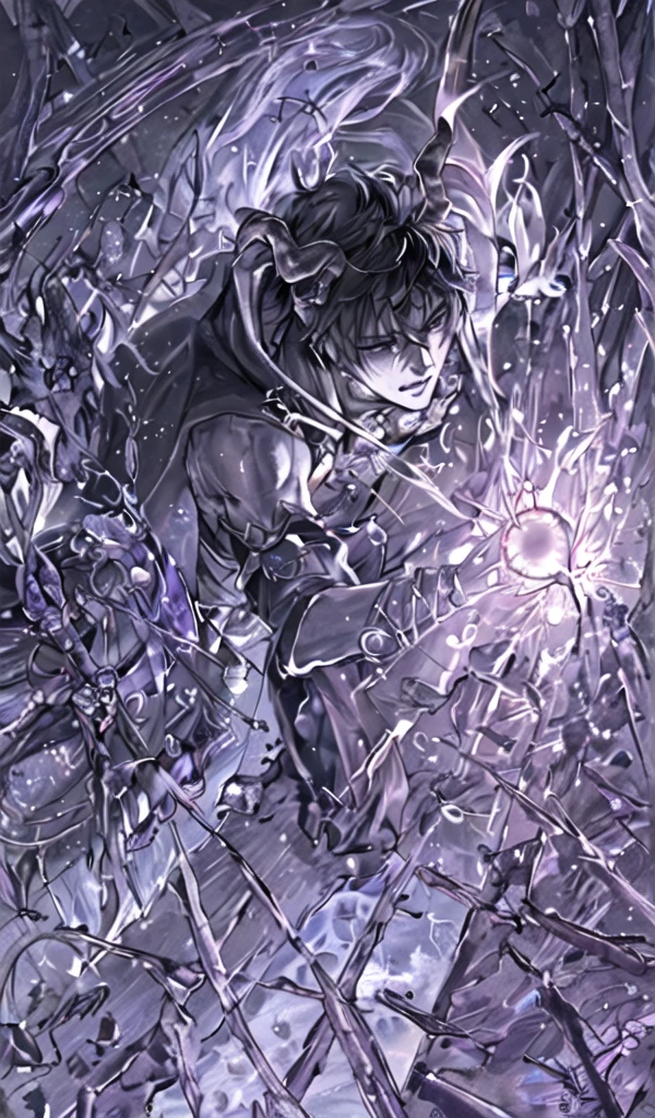 ### **Visual Description of Zarthok**
#### **Head and Face**
- **eyeballs**: eyeballs intensos e brilhantes, possibly with an unusual color like amber or purple, that reflect your magical power. They can have an unearthly glow, indicating their connection to arcane forces.
- **Horns or Antennae**: Stately, twisted horns or technological antennas that emit a subtle glow, symbolizing his mastery over magic and technology.
naughty man, Cao Cao, musucloso, bloodthirsty