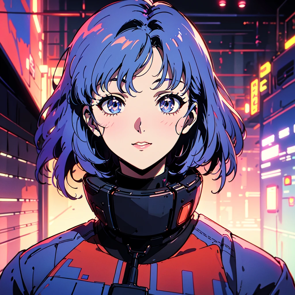 A city pop poster with a retro 80s feel、Imagine the album cover。With the highest quality anime illustrations、There is one blonde girl with short hair.。Her eyes shine blue、Dressed in rapper style clothing、I'm wearing headphones。
The image is in a dynamic pose.、Drawn from a novel angle。Created in high definition like 4K、Creates the feeling of being in a dark room。The room was lit by blue lights.、It has a fantastic atmosphere。The room is a small space like a 1K.、The window offers a view of downtown Shinjuku.。
This work depicts a night city enveloped in neon lights.、This will be a record that allows you to fully enjoy the charm of city pop.。
