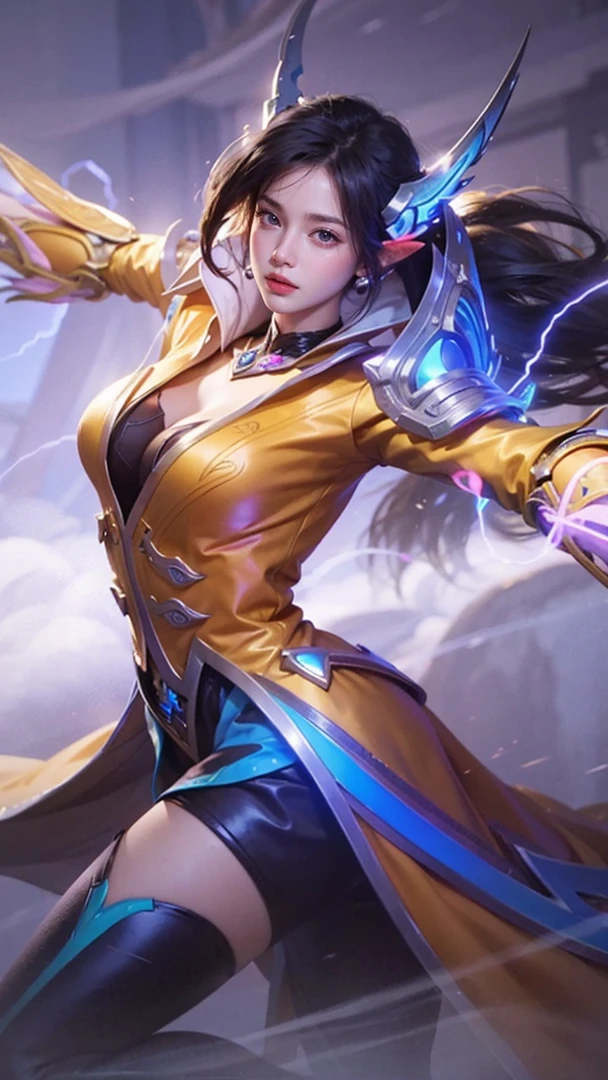 a close up of a 2 girls  , black hair , big booobs ,  shadowbringers cinematic, 4 k detail fantasy, a beautiful fantasy empress, game cg, xianxia fantasy, xianxia hero, 2. 5 d cgi anime fantasy artwork, cinematic goddess close shot, ruan jia and artgerm, wow 4 k detail fantasy, hyperdetailed fantasy character