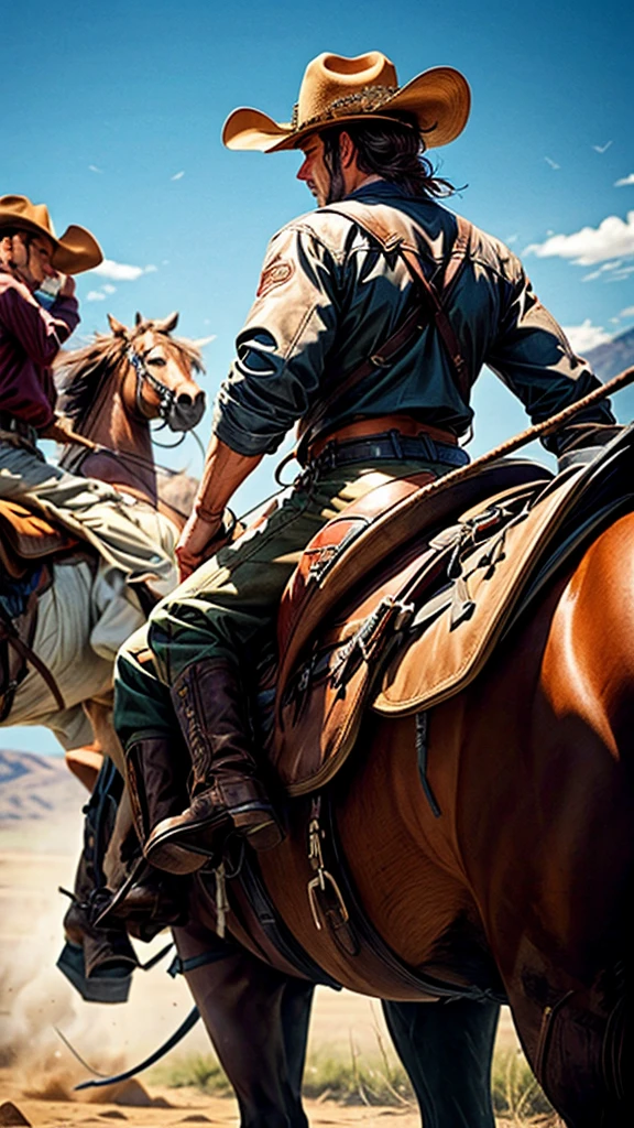 Western Cowboy、Ride a horse through the wilderness