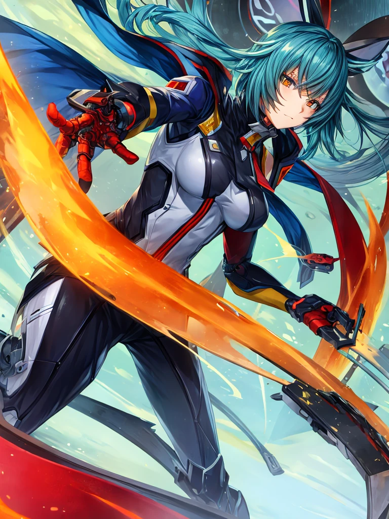Mu-12 from Blazblue as a cyborg