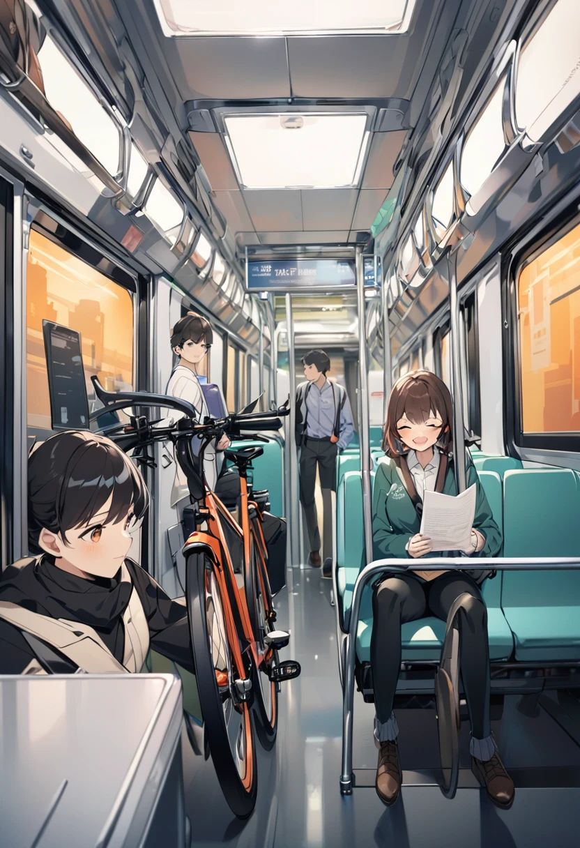 Introducing environmentally friendly ways to commute。Commuting by bicycle or using public transport、Learn more about the benefits of remote work。