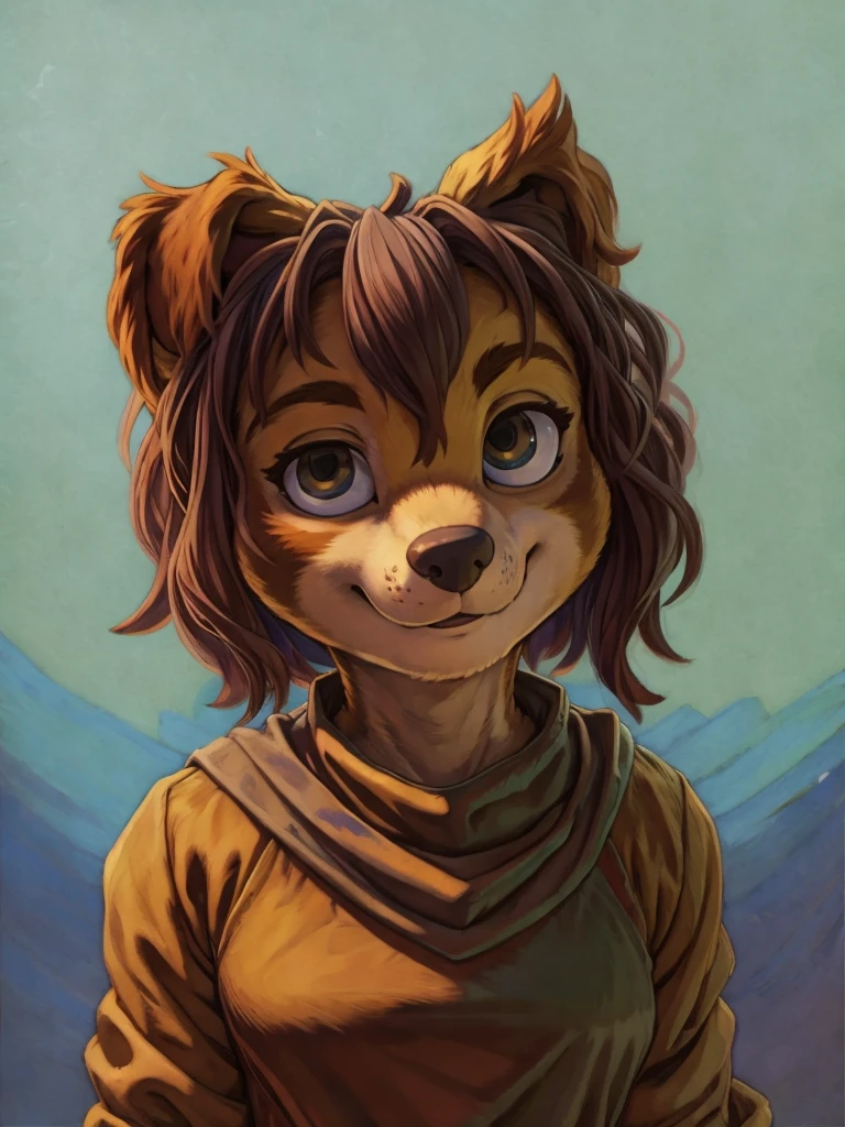 (masterpiece), (best quality),Woman ((anthro)) , (dog girl),1girl,solo,(sharp focus),((look at viewer)),face focus,small eyes,adult female,BREAK liberty, dog, paw patrol,(rogue outfit), dr comet,pochincoff,Pixelsketcher, (mayosplash), (wamudrawasterpiece),cutesexyrobutts, hioshiru,kingbang,(old school fantasy art),((simple background:1.0)),gray background