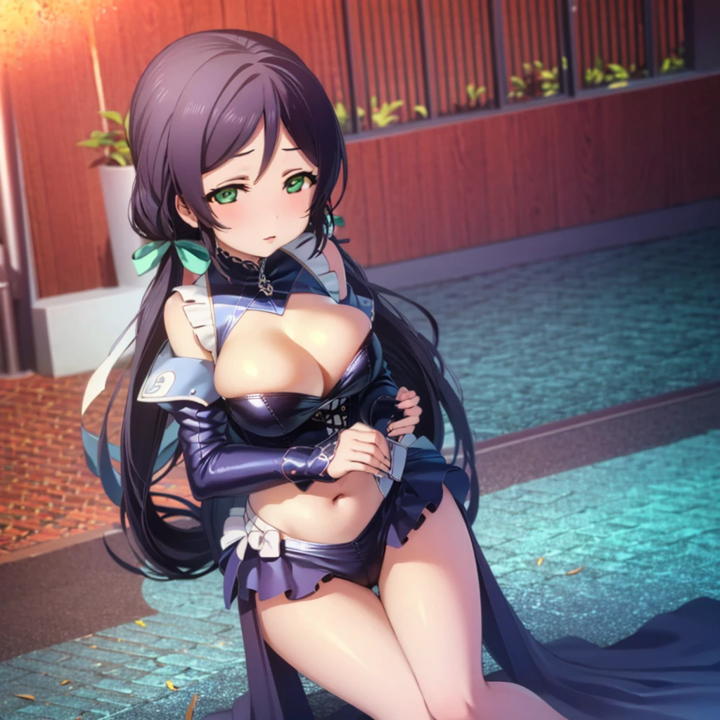 (Highest quality). (Super detailed). (One girl), View the viewer. (Detailed Background). Beautiful and fine details. Delicate and beautiful face. (High saturation), Big breasted, Saggy breasts, Sexy Lingerie, whole body, Long legs, (((Huge breasts))),