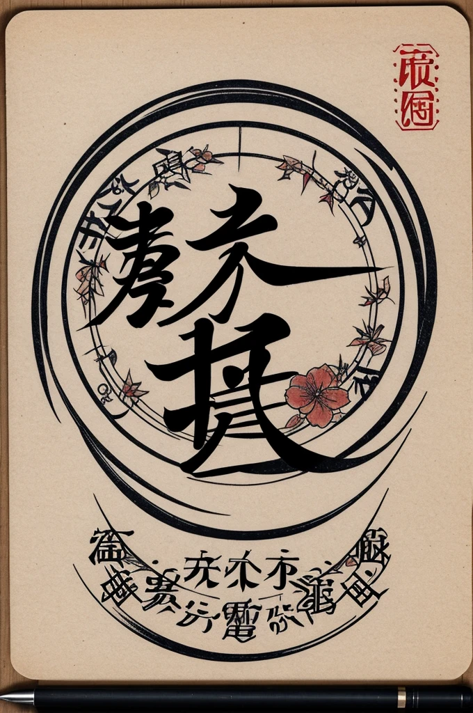 write in japanese "October 7, 2023" and make it for a tattoo sketch