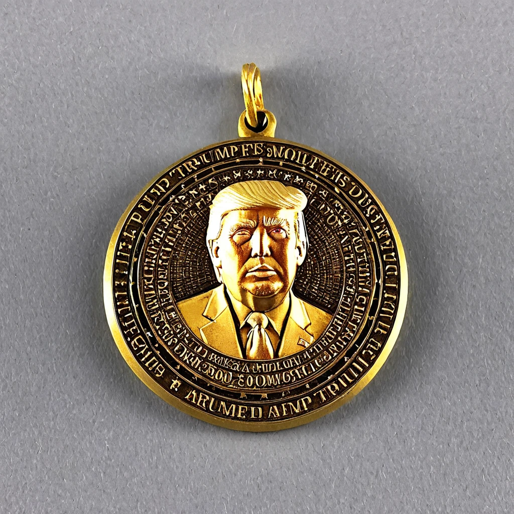 donald trump amulet high resolution, comely