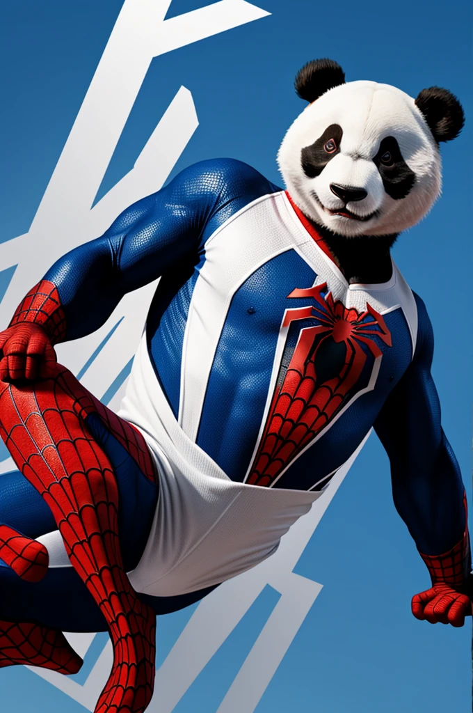 animation of panda dressed as spiderman 