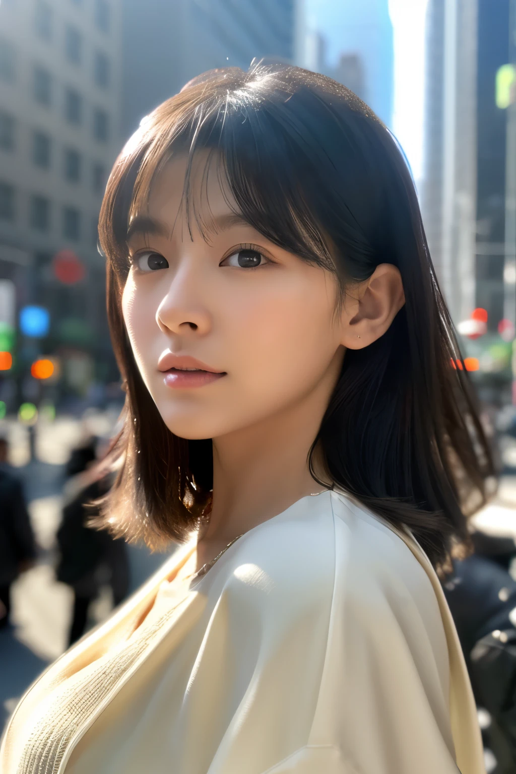 ((top-quality)), ((masterpiece)), (ighly detailed:1.3), 3D, shitu-mecha, Beautiful woman in the city celebrating christmas, The woman is Santa Claus、Ancient Technology, HDR(HighDynamicRange), Ray tracing, NVIDIA RTX, Hyper-Resolution, Unreal 5, sub-surface Scattering, PBR Texture, post processed, Anisotropy Filtering, depth of fields, Maximum sharpness and sharpness, Multilayer Texture, Albedo and highlight map, Surface Shading、accurate simulation of light and material interactions、perfectly proportions、octan render、Duotone lighting、Low ISO、White Balance、thirds rule、Wide aperture、8K RAW、Efficient Subpixel、sub-pixel convolution、Luminescent particles、light scattering、Tindall Effect