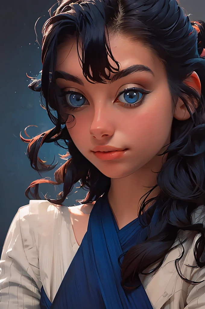 (highres,masterpiece:1.2),(realistic:1.37)"(best quality, highres, ultra-detailed, realistic),beautiful 19th-century portrait of a 16-year-old French ballet dancer, (She is half French and half Japanese, and is a stunning beauty with dark blue eyes and a high nose:1.1), elaborate ballet costume, detailed facial features, long graceful neck, flowing locks of hair, poised and elegant posture, soft and delicate lighting, classic oil painting medium, vibrant colors, subtle background with floral motifs", dreamy atmosphere, Surrealism,mystical aura