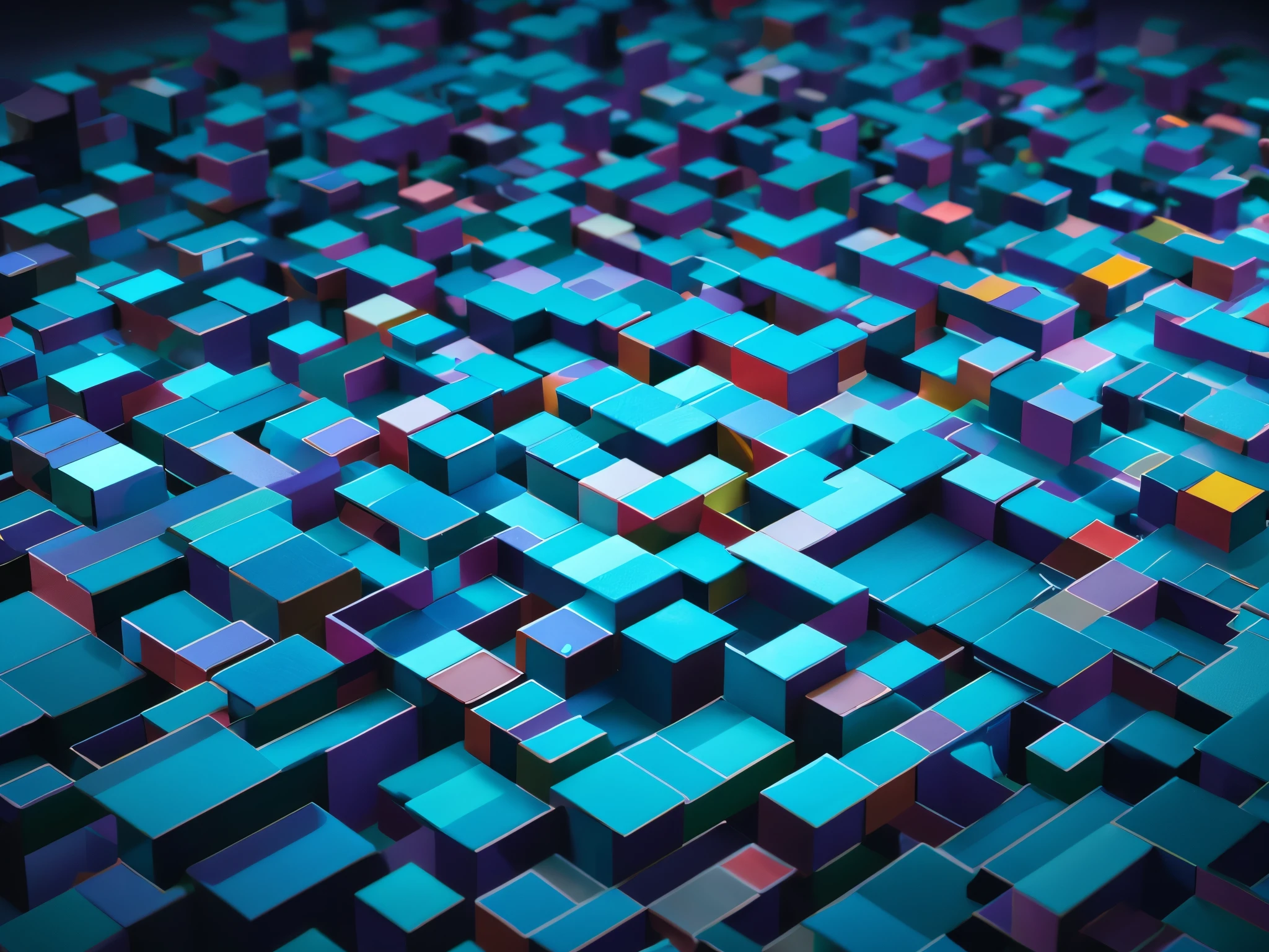 3d background with hexagon