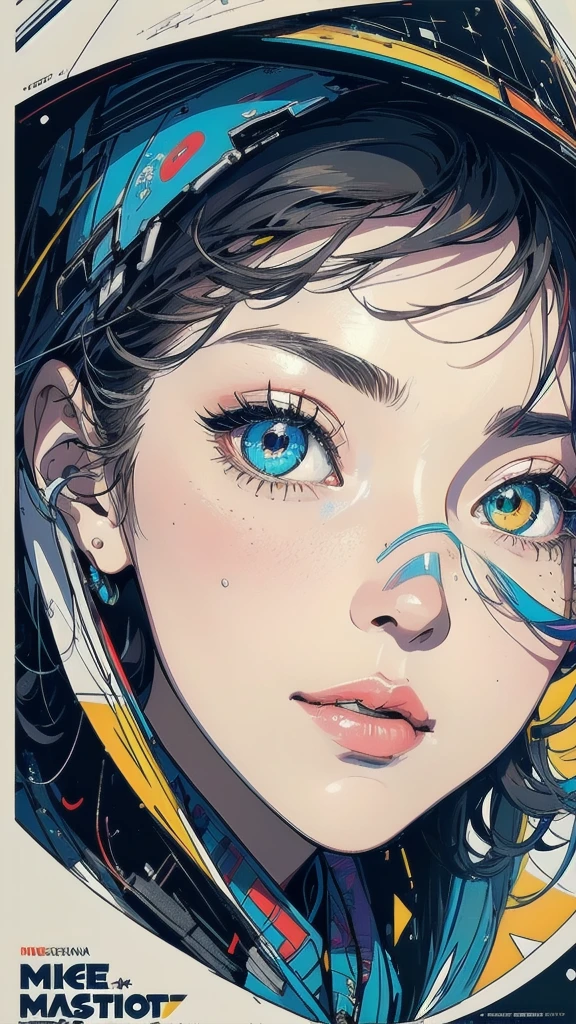 (((masterpiece, highest quality))),(((solo:1.2))),(((1girl:1.2))),32k wallpaper, very detailed, poster, vintage science fiction,(((((geometric cinematic movie poster))))), ((bauhaus)),(shape),(((abstract))),(mid century modern),movie poster,(((((portfolio))))),(((((Close-up))))),(((((bust up))))),((((more various angle)))),(((highlight))),Vast landscape,((((heterochromia)))),(((complete. detailed face))),(((Extremely talented))),(((most complecated machine))),(Colorful color scheme)