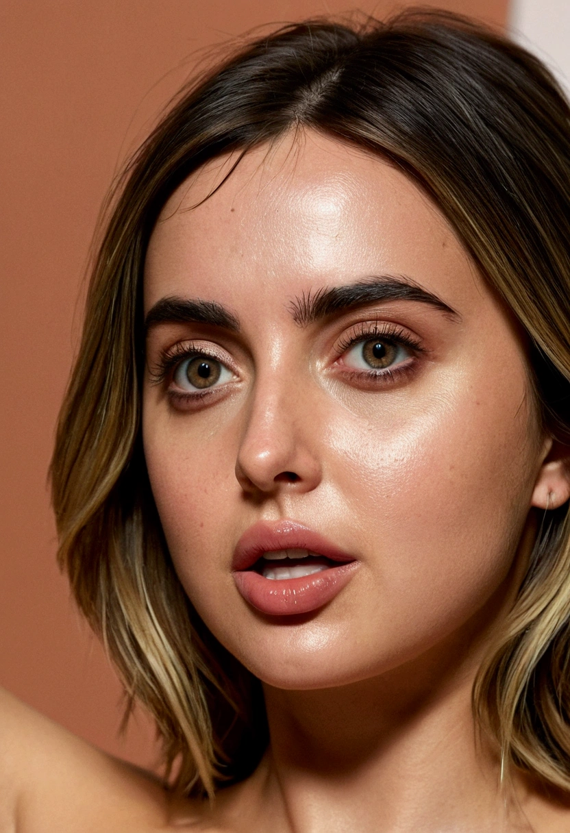 Ana de Armas naked,extreme pleasure reflected on her face,Realistic 8k image, Pussy Squirting,vagina perfect focus