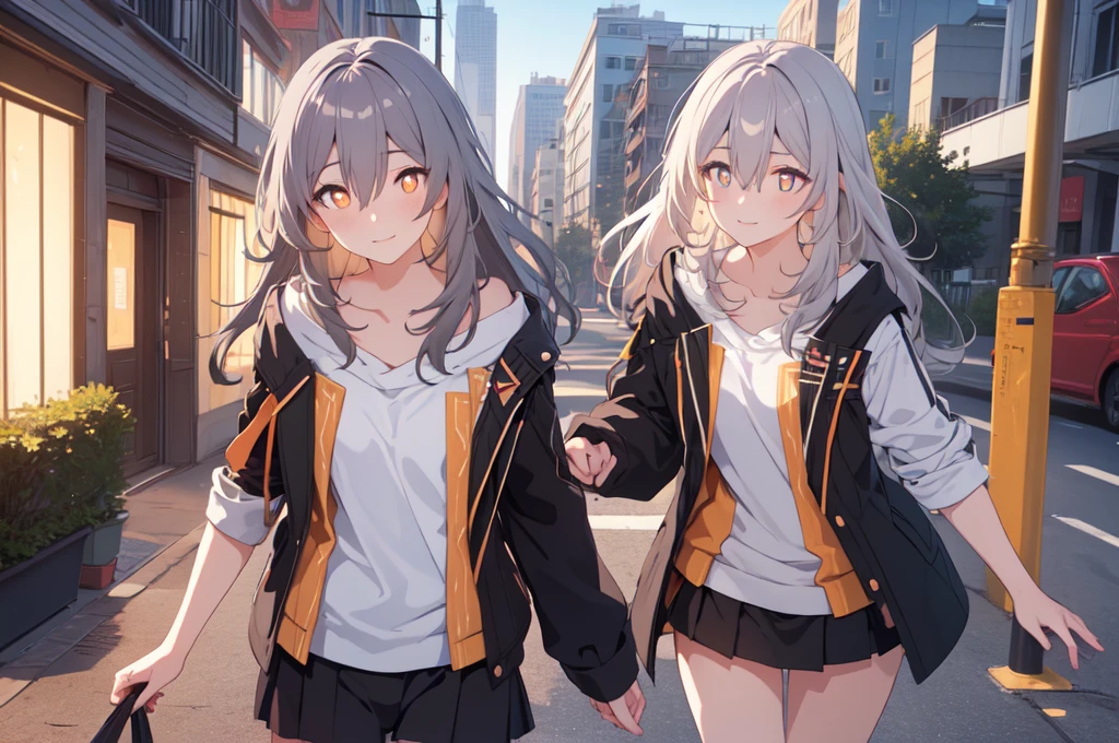 (masterpiece,best quality:1.4),(highres,perfect anatomy:1.2),official wallpaper,pixiv id,
outdoors,street,lamppost,
1girl,solo,(full body:0),silver hair,bronya zaychik,
collarbone,(long hair,bangs,hair between eyes),(bright pupils,detailed pupils,glint),seductive smile,(blush:0),
