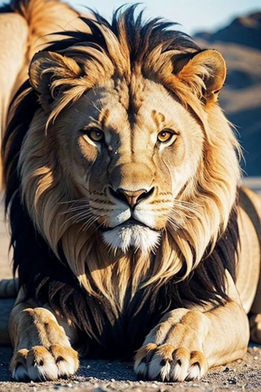 Help me create a picture of a lion
