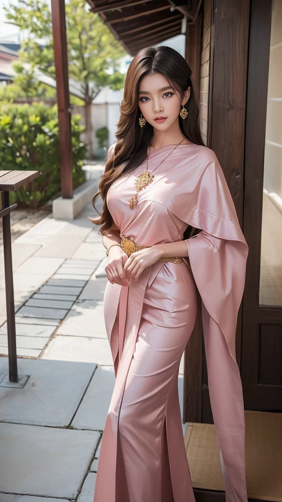 Beautiful girl with three meter ผมยาว, Her hair was as long as her buttocks.., black hair, long straight hair, Two meter long hair, Beauty that comes from ผมยาว, Soft and fluffy hair, My hair is very thick.., Lips are very red..., like full body, big breasts, big tits), beautiful body, Bright skin, White skin aura, pinkish white, (sexy, wet body, Wet hair), (Dynamic posts, Incredible view), (blessing, no clothes, Look at that pussy...., see nipples), Take off your clothes., dynamic gesture), elegant, personal, ((The ultimate beauty of Japan))、mature、beautiful facial features、(Big eyes:1.3), detailed lips, Beautiful eyes without details, Double eyelids, Long eyelashes、(big breastsโต, big breast, A gigantic rift, big breastsที่ใครต้องมองดู), (curve), Chapped lips, Beautiful orthodontics, red blush, A mesmerizing gaze、seductive smile, short brown bob, Masterpiece,( Long legs，Long legs)，best quality，hyper detail，Enlightenment，Fine, detailed eyes and a detailed face.） allure：brown hair，(My hair is more than two meters long., Long hair that catches the eye, Beauty that comes from long hair), natural makeup，Random color clothes, round chest，Shaped breasts, looking at the audience，single，A MILF with a perfect body, Excellent lighting composition, Excellent light and shadow quality, little jewelry, Frayed clothes, The dress is not finished yet., not properly dressed, dynamic post, amazing gesture, professional, Skirt falls off, Few pieces of clothing, Body Reveal, big breastsพิเศษ, Dressing according to Thai tradition, Showing a smooth, white belly, , big breasts, Stand tall, thai architecture, Thai ancient house, attractive gesture,