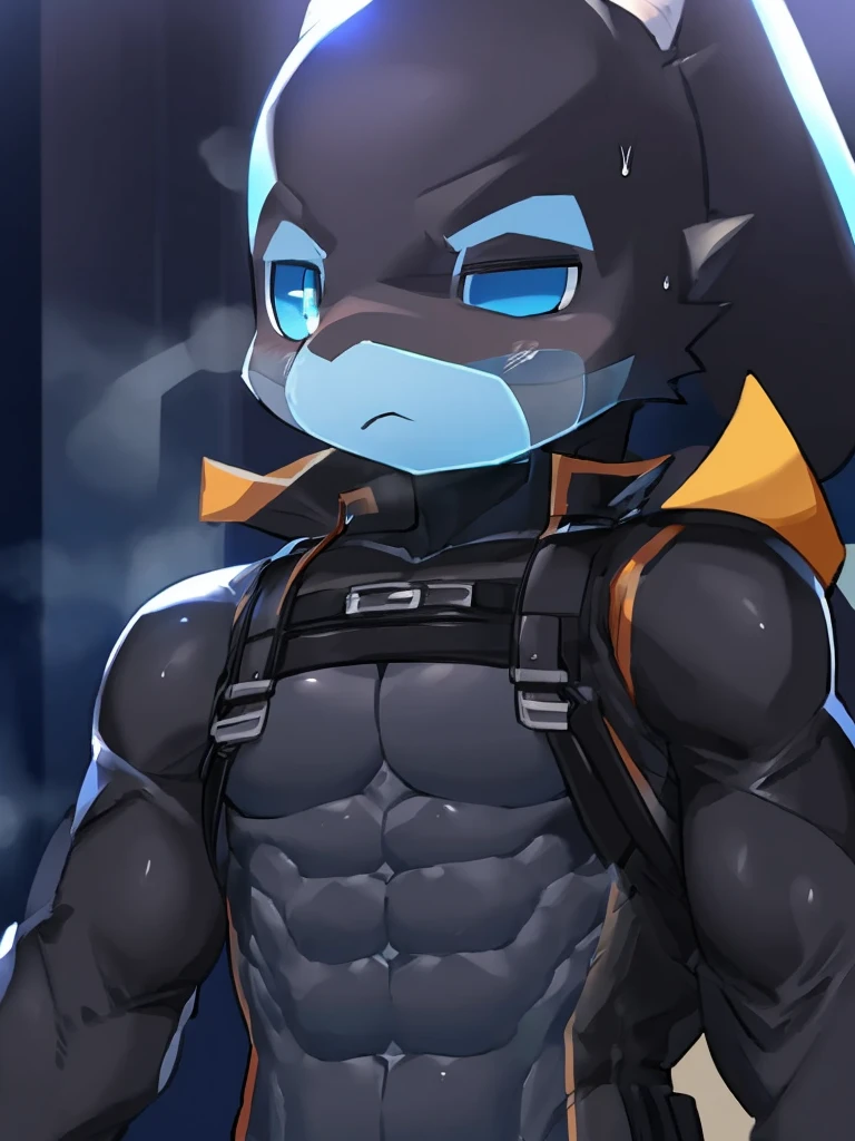 ((((Black dog with mouth wide open、trying to give a blow job))))