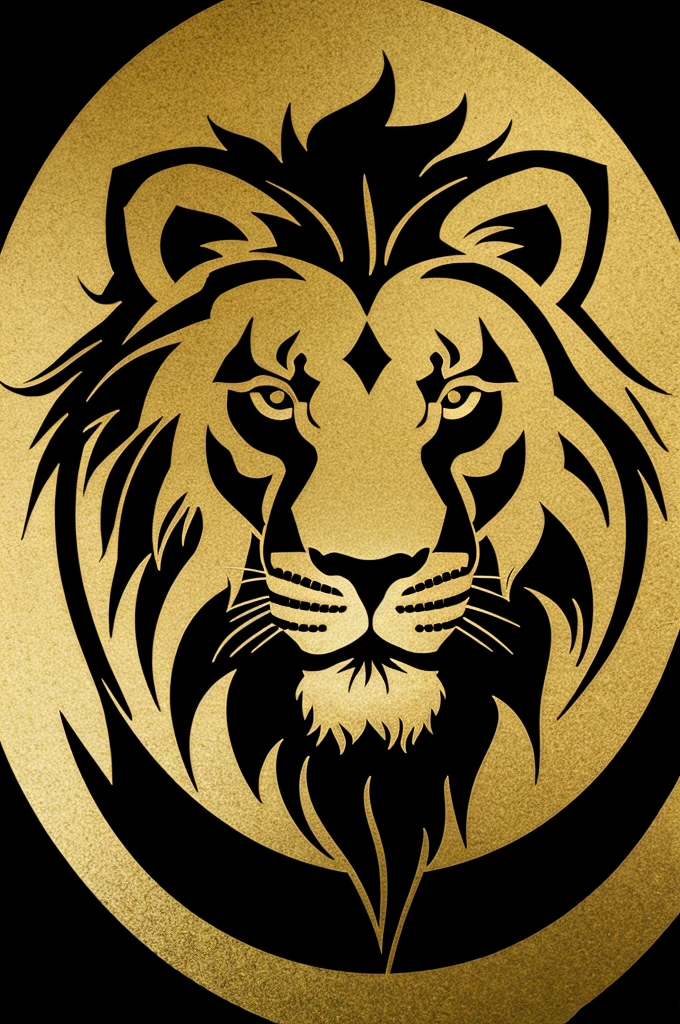 Created a logo in the shape of a black and gold Lion with the non-penno