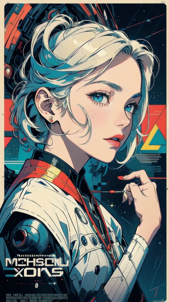 (((masterpiece, highest quality))),(((solo:1.2))),(((1girl:1.2))),32k wallpaper, very detailed, poster, vintage science fiction,(((((geometric cinematic movie poster))))), ((bauhaus)),(shape),(((abstract))),(mid century modern),movie poster,(((((portfolio))))),(((((Close-up))))),(((((bust up))))),((((more various angle)))),(((highlight))),Vast landscape,((((heterochromia)))),(((complete. detailed face))),(((Extremely talented))),(((most complecated machine))),(Colorful color scheme)