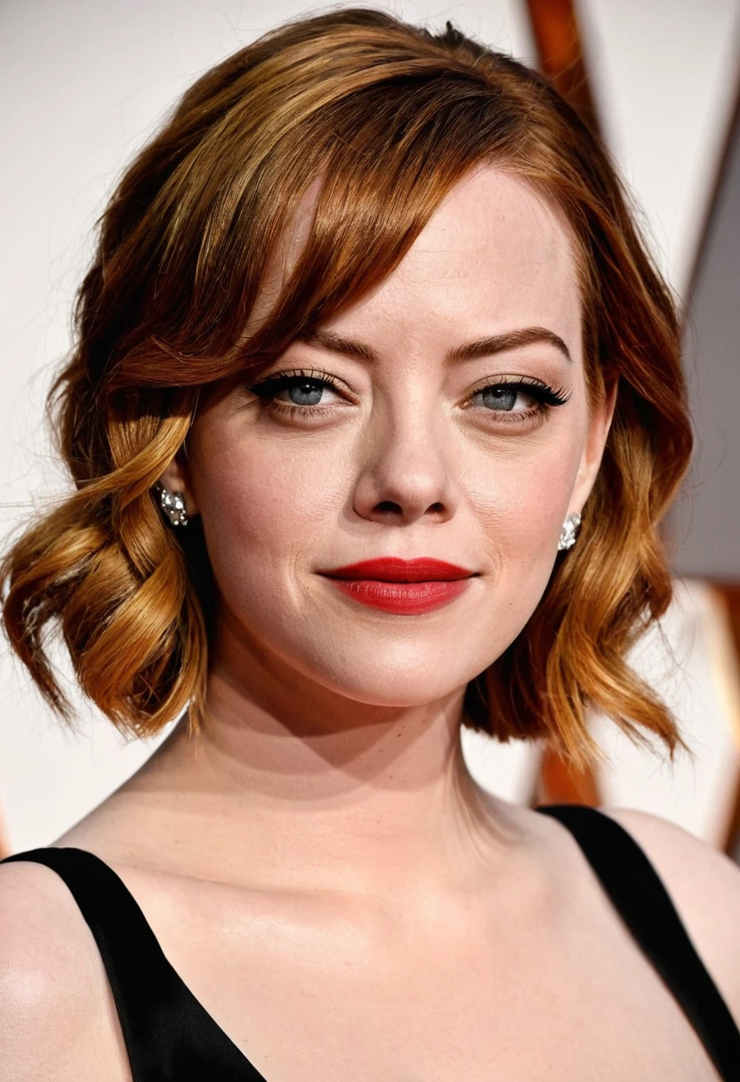 an attractive woman (Emma Stone|Scarlett Johansson),new