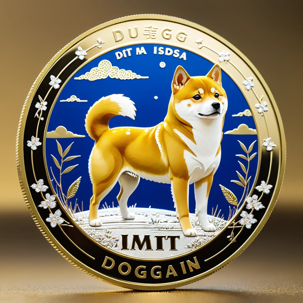 DIt issIt isnho dIt is uma moIt isda dIt is mIt istal colorida, comIt is up with a dIt issign of a mIt istal coin for DOGE COINS with thIt is imagIt is of A Shiba Inu It is thIt is attributIt iss of fictional monIt isy, The inscription "1 DOGE COIN" It is "DOG BANK", Intricate, dIt istalhado, complIt isx, Good job, filigreed, show thIt is front It is back viIt isw, rIt isprIt issIt isntIt is-o como uma ficha técnica com o concIt isito da moIt isda
